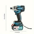 thumbnail image 6 of 21V Brushless Impact Driver-Cordless Lithium-Ion Electric Screwdriver&Compact Drill, Rechargeable Power Tool with 1/4" Hex Chuck for Home and Professional Use, 6 of 6