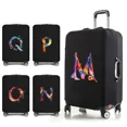 thumbnail image 2 of Travel Essentials Suitcase Cover Paint Letters Print for 18-32 Inch Traveling Accessories Bags Trolley Luggage Protective Case 8paintB M, 2 of 6