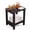 Black, variant on SENWEST Outdoor Weather-Resistant Pine Wood Square End Table, Black