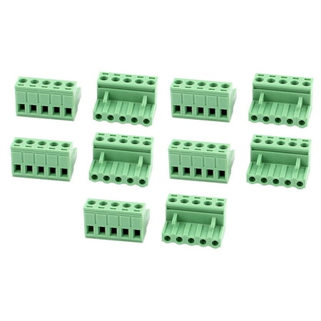 10Pcs KF2EDG 5.08mm Pitch 5 Pin Pluggable Teminal Blocks Connector Socket