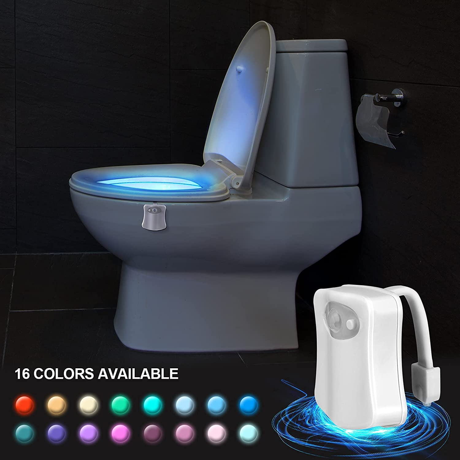 8/16 Colors 1/2 Pcs Toilet Lights Led Toilet Night Lights Motion