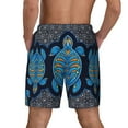 thumbnail image 4 of Balery Turtle Mens Swim Trunks Swim Shorts for Men Quick Dry Inseam Beach Shorts with Compression Liner Pocket-Large, 4 of 9