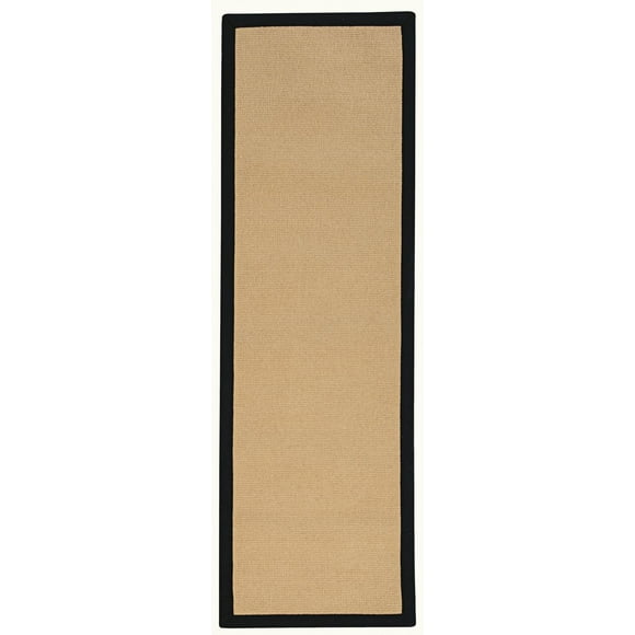 Athena Sisal & Black PU 2'6" x 12' Runner