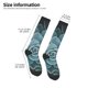 thumbnail image 2 of Fotbe Blue Color Cactus Calcetas Divertidas Estampadas para Hombre y Mujer, Calcetas de Algodón hasta la Rodilla para Caminar, Correr, Enfermería y Embarazo, 2 of 6