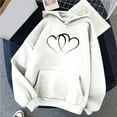 thumbnail image 3 of Patlollav Trendy Winter Sweatshirts for Women Long Sleeve Hoodies Fall Fashion Sweatshirt Pullover with Pocket, 3 of 6