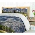 thumbnail image 5 of Ambesonne Yosemite Duvet Cover Sets, North Dome Valley Park, 2-King, Green Charcoal, 5 of 7