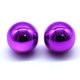 thumbnail image 1 of Arcity - Juego de 2 joysticks arcade con bola superior cromada y cabezal redondo para juegos de lucha arcade, kit de piezas de repuesto M6 morado y morado, duradero, nuevo, 1 of 1