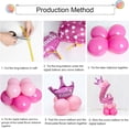 thumbnail image 5 of Globos con números gigantes de 32 pulgadas, decoración de globos con números de helio para fiestas, cumpleaños (número rosa 4), 5 of 5