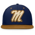 thumbnail image 2 of Men's Fanatics Navy/Brown Ole Miss Rebels NoBo Fitted Hat, 2 of 4
