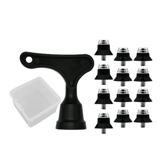 SIEYIO 12Pcs Football Spikes Nails Screw Cleat Football Stud Replacement Soccer Cleats