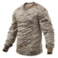 thumbnail image 2 of Rothco Long Sleeve Digital Camo T-Shirts - Desert Digital Camo, X-Large, 2 of 2