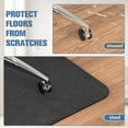 thumbnail image 4 of Desk Chair Mat for Hardwood Floor Corduroy Surface 55x35 Office Chair Mat with Anti-Slip Backing, 4 of 7