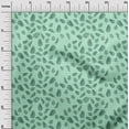 thumbnail image 3 of oneOone Georgette Viscose Pear Green Fabric Leaf With Chevron Craft Projects Decor Fabric Printed By The Yard 42 Inch Wide, 3 of 5