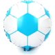 thumbnail image 4 of Yanonmyfd 10 Pack 18 Inch Blue Soccer Foil Balloons Football Helium Metallic Mylar Balloons for Birthday Party Sports Theme World Cup Party Decorations,18 Inch White Baseball, 4 of 14