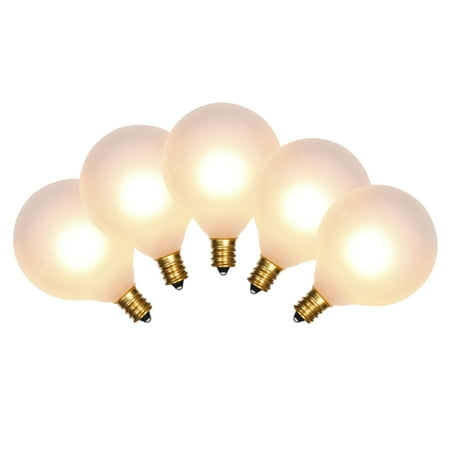 

Vickerman Frosted White G50 Replacement Bulb 5 per Box