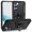 Black/Black, variant on Kaleidio Case For Samsung Galaxy S23 5G (6.1") [Hybrid Protector] Rubberized Shockproof [Ring Stand] 2-Piece Armor Cover [Black/Black]