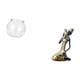 thumbnail image 5 of Acuario de escritorio,Pecera pequeña transparente,pecera,jarrón,mesa,Tanque de peces Contenedor de acuario transparente Hogar,Estatua de la dama,Estatua de dama tribal africana,artesanías de, 5 of 8