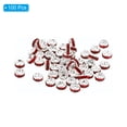 thumbnail image 3 of Unique Bargains Perles Intercalaires 4mm, 100 Pcs Perles Intercalaires en Strass Rondes en Vrac pour Fabrication de Bijoux, Rouge, 3 of 5