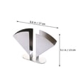thumbnail image 2 of MasteelfCA 1pc Stainless Steel Tissue Storage Rack Desktop Sector Shaped Serviette Holder, 2 of 8
