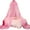 Pink, variant on Purple Princess Bed Canopy for Girls with Glowing Stars, Ceiling Tent Hanging Mosquito Net with Light, Fits Twin, Full, and Queen Size Beds, Suitable for Indoor Room Decor and Outdoor Use