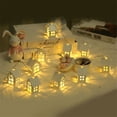 thumbnail image 4 of PENGXIANG 2m 10pcs Led Christmas Tree House Style Fairy Light Led String New Year gifts, 4 of 5