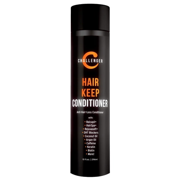 Acondicionador Challenger para mantener el cabello para hombres, 10 onzas | Acondicionador que bloquea el crecimiento del cabello DHT | con Baicapil Rejuvasoft HairSpa | Cafeína Biotina Argán y Aceite