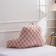 thumbnail image 2 of Reading Pillow Checkered Bed Rest Wedge Backrest Checkerboard Pillow with Arms Back Support for Sitting Up in Bed Cushion Incline Rest Sleeping Snoring Pillow, 2 of 9