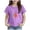 Tshirts-Purple, variant on kpoplk Girls Short Sleeve T-Shirts Cute Graphic Tees Tops Summer Basic Tshirts Teen Kids Loose Fit(Orange,1-2 Y)