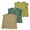 Yellowish Green & Green & Beige, variant on MYGBCPJS Boys Tank Tops Toddler Jersey Cotton Sleeveless Muscle Undershirt 3Pack