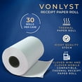 thumbnail image 4 of Vonlyst Receipt Paper Roll for Clover Mini and Clover Mobile Thermal Printer 2 1/4" x 80' 30 Rolls, 4 of 7