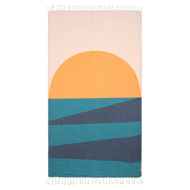 Toalla Sand Cloud Geo Sunset 94x170 cm de algodón orgánico