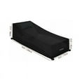 thumbnail image 2 of Waterproof Chaise Lounge Cover, Universal Fit Outdoor Furniture, Durable Black Polyester Fabric with PVC Coating, 200L X 75W X 40H/80H CM, 2 of 5