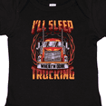 thumbnail image 4 of Inktastic Truck Driver Funny Big Rig Truck Driving Boys or Girls Baby Bodysuit, 4 of 5