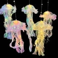 thumbnail image 2 of tredstone Handheld luminous jellyfish lantern rainbow ribbon pendant, 2 of 9