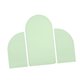 thumbnail image 5 of 3 cubiertas de fondo de arco, cubiertas de arco de boda, cubiertas de soporte de arco de poliéster reutilizables para banquetes, bodas, recepciones, Verde claro, 5 of 8