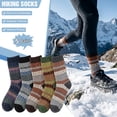 thumbnail image 6 of KOITHOT 5 Pairs Wool Socks for Men, Thick Soft Knit Vintage Boot Crew Socks, 6 of 6