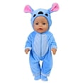 thumbnail image 4 of Ropa para muñecas de 43cm y 18 pulgadas, pijama unido con sombrero para muñeca Bjd 1/4, bebé Reborn, regalos de Festival de cumpleaños para niños, 4 of 4