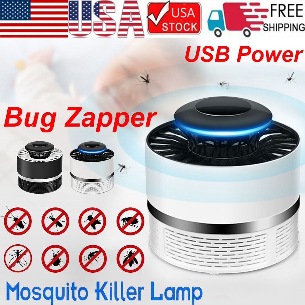 Electric LED Light UV Insect Killer Ultraviolet Mosquito Pest Fly Bug Zapper USB Safe Home