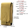 thumbnail image 2 of Funda universal táctica MOLLE para teléfono móvil del ejército, bolsa de cintura para accesorios de transporte EDC y seguridad Levamdar 18*10*2,5 cm, 2 of 7