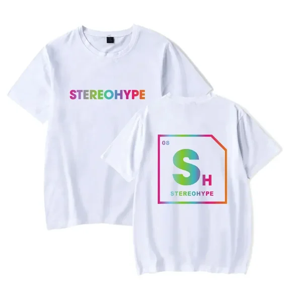James Hype Tour Merch Stereohype Short Sleeve T Shirt Women Men Summer Crewneck Short Sleeve Funny Tshirt Graphic Tees