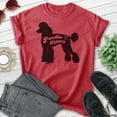 thumbnail image 2 of Poodle Mama T-shirt, Unisex Women's Shirt, Standard Poodle Owner, Best Dog Mama Gift, Heather Red, Large, 2 of 6