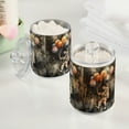 thumbnail image 2 of Yayeee 2 Pack Qtip Holder Bathroom Cotton Swab Canister with Lid Clear Dispenser Set, Watercolor Space, 2 of 6