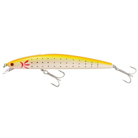 UPC: 0043178033708 | Daiwa DSPM15S30 Salt Pro Minnow 6 1 1/4 oz Size 1 Fishing Hooks Yellow Pearl