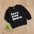 thumbnail image 3 of WSEVYPO Toddler Baby Boy Girl Crewneck Sweatshirt Top, Infant Love You More Shirt, Unisex Baby Valentine 's Day Clothes, 3 of 6
