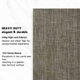 thumbnail image 3 of SMIXLN Placemats Set of 6, Vinyl Woven Place Mats for Kitchen Table Indoor/Outdoor, Washable Placemat Wipeable Dining Table Mats, Brown, 12x18 Inch, 3 of 6