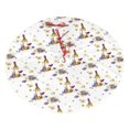 Christmas Tree Skirt, Wine bottle Print No.J916 Plush Soft Christmas
