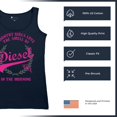 thumbnail image 6 of Country Girl Love Smell Of Diesel Women's Tank Top Pink Truck Fuel Southern Cowgirl Western Rodeo Pride Life Gift, 6 of 7