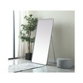 thumbnail image 3 of Elegant Decor Soft Corner Metal Rectangle Full Length Mirror 30X60 Inch In Black, 3 of 10