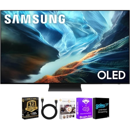 Samsung 55 Inch Class S90H Series 4K OLED Vision AI Smart Tizen TV Bundle with HDMI Cable, Streaming Bundle and 12 Month CPS Protection Plan, HDR Gaming TV, WiFi Smart Entertainment Hub