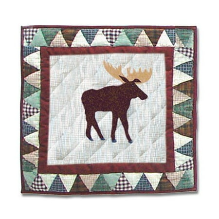 Patch Magic Mountain Whispers Moose Cotton Throw Pillow